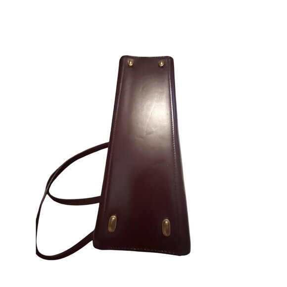 Kay Unger Vintage Womens Floral Canvas & Leather Shoulder Bag With Zipper Closur - Picture 4 of 5